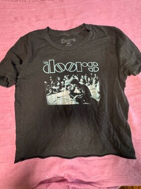 Black Graphic Band T‑Shirt